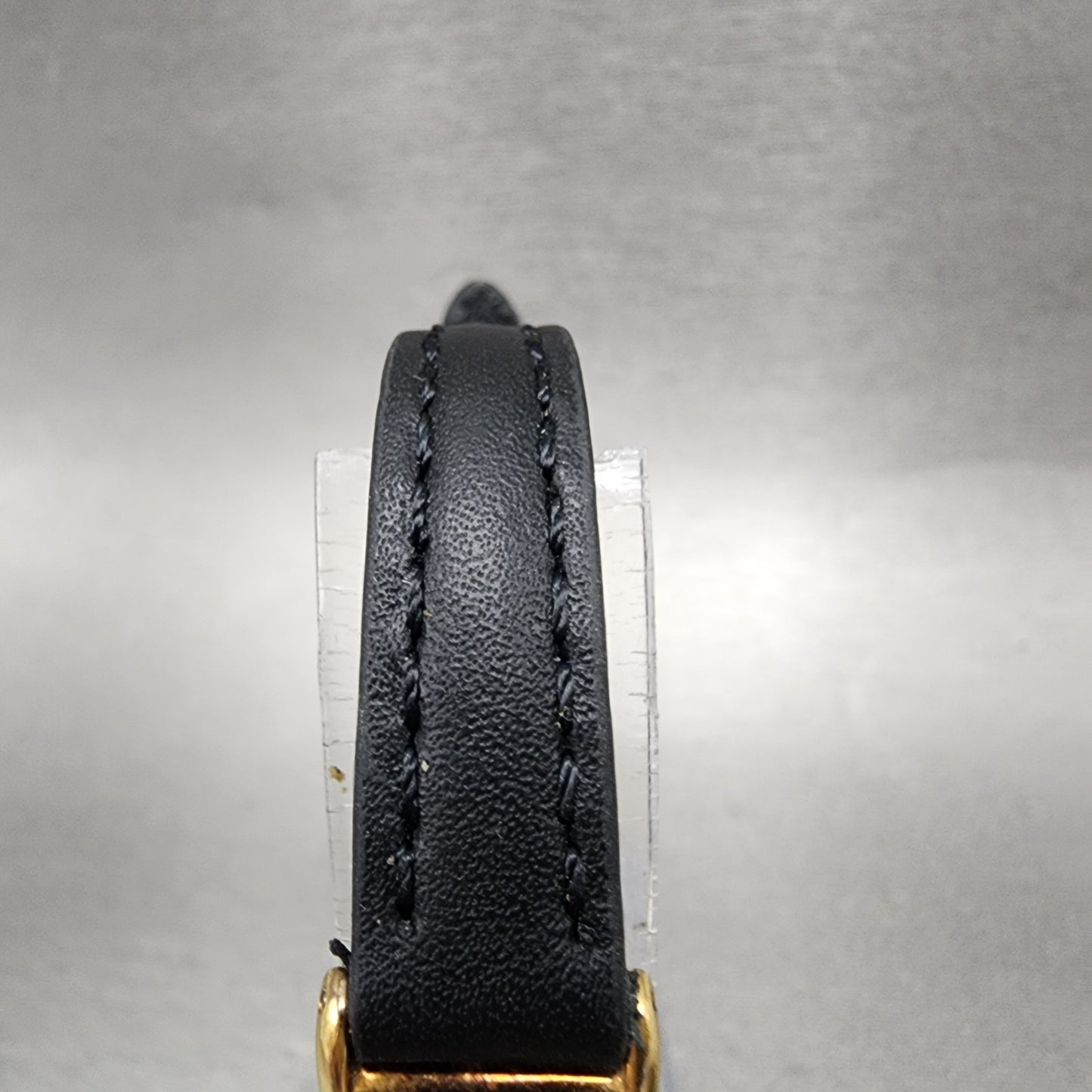 Seiko Tank Watch Women 13mm Gold Dial Gold Tone Rectangle 2e206129 New Battery4
