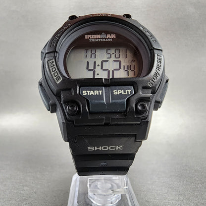Timex Ironman Watch Men 42mm Digital Black Tone Alarm Chronograph Round New batt