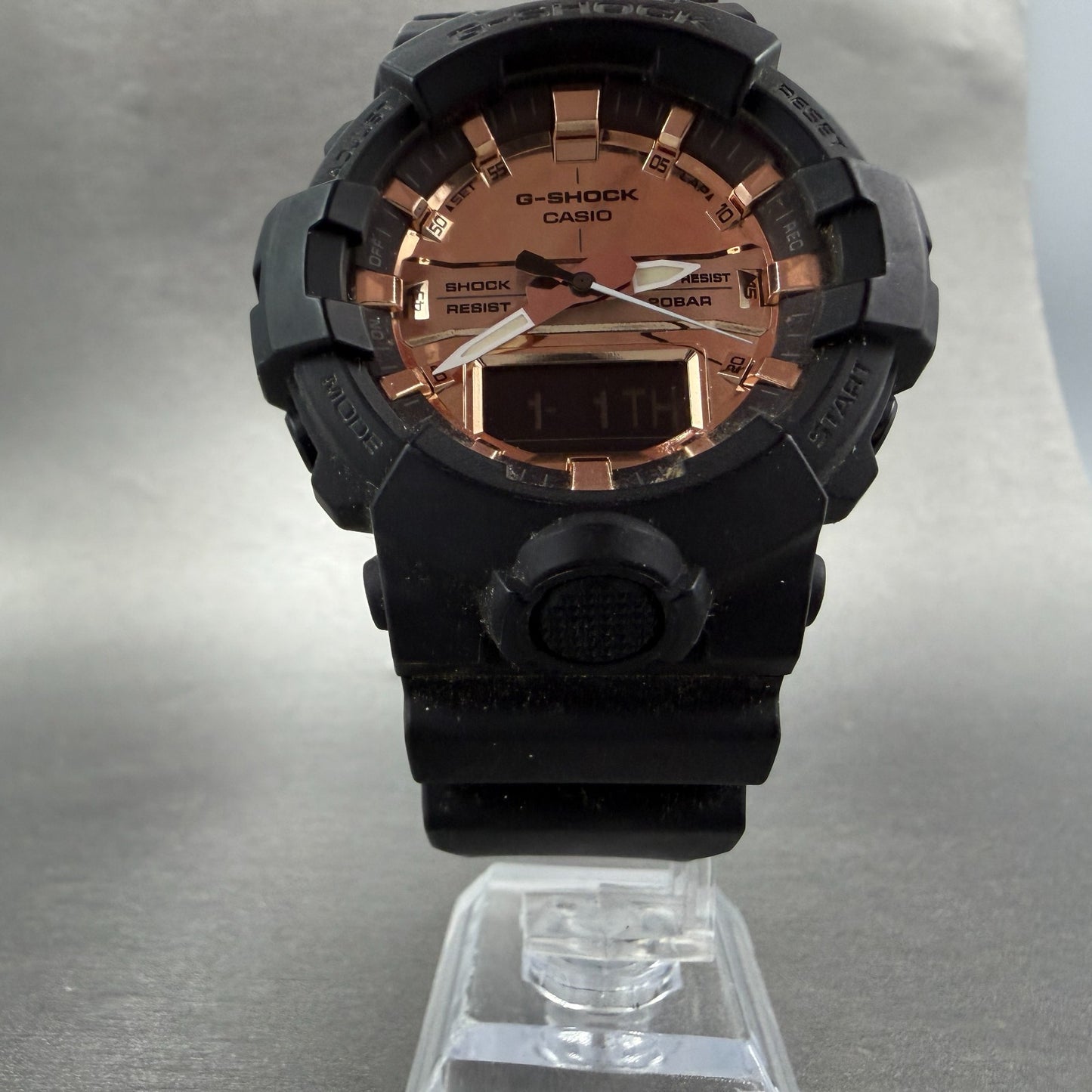 Casio G-Shock GA-800MMC Watch Men 49mm Analog Digital Black Rose Gold New Batt5