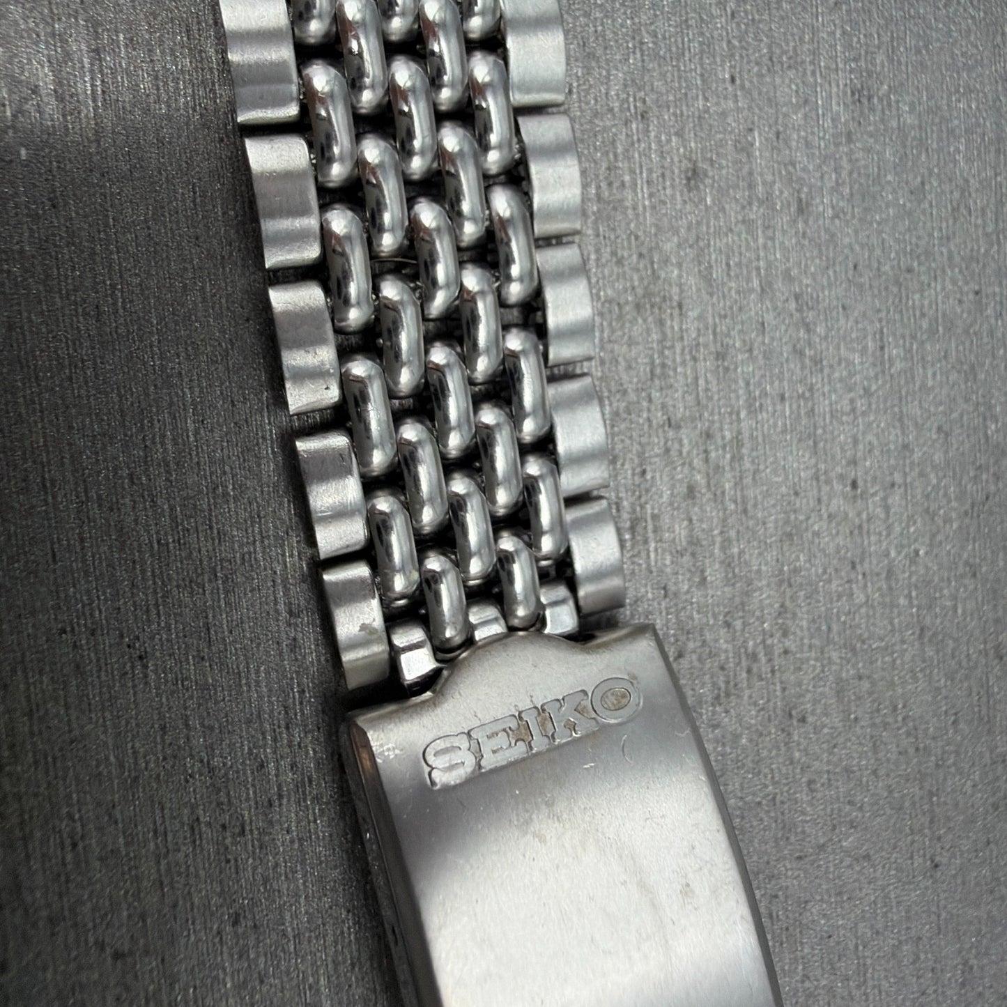 Seiko Beads Of Rice Bracelet 18mm Stainless Steel Japan Vintage NO ENDLINKS3