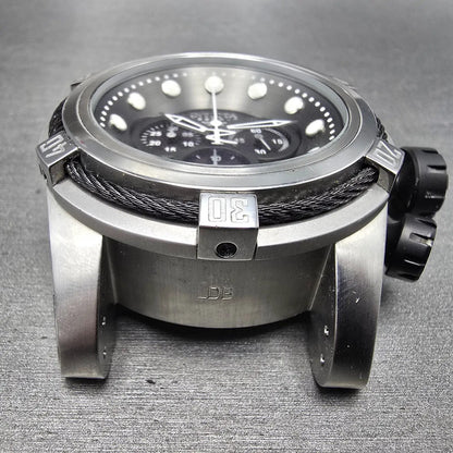 Invicta Reserve Bolt Zeus Chronograph Watch Men 52mm Black Dial Steel Date NewBa2