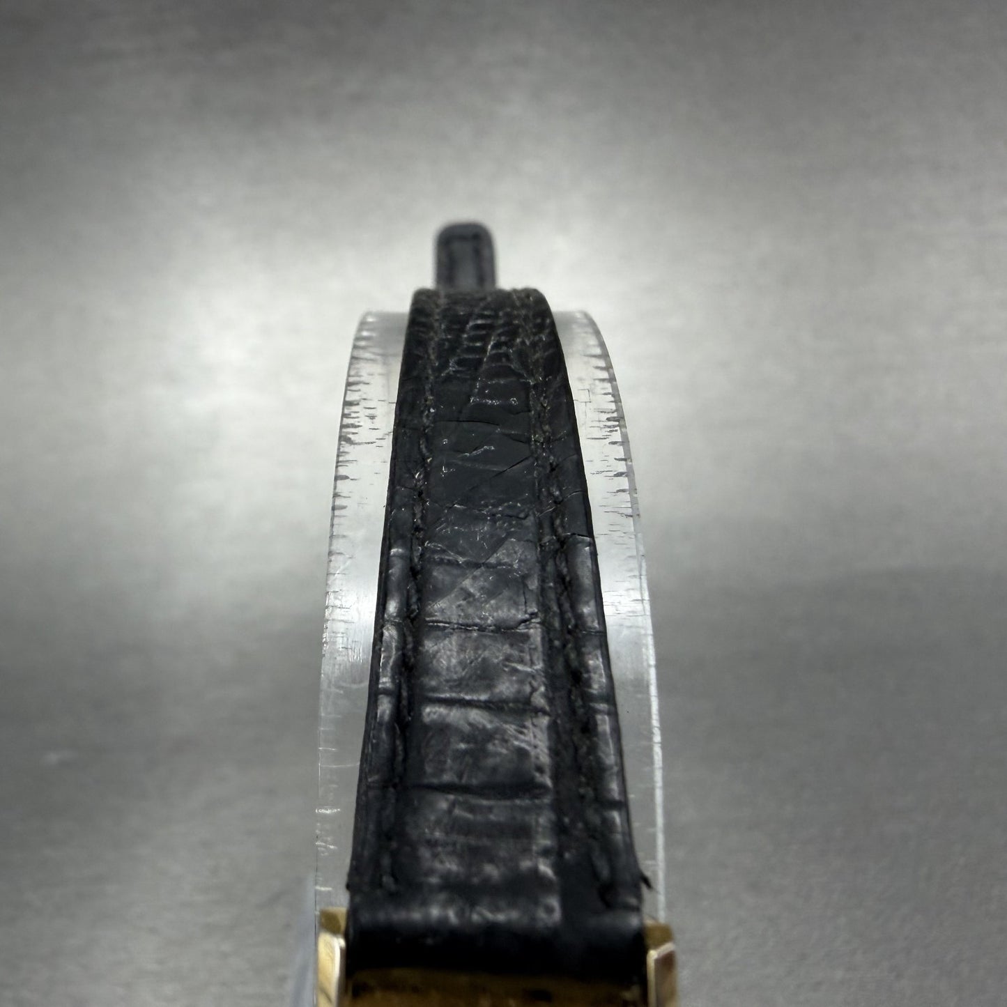 Citizen CQ tank Watch Women 14mm Black Dial Gold Tone 2250-K00535 New Battery4