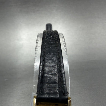 Citizen CQ tank Watch Women 14mm Black Dial Gold Tone 2250-K00535 New Battery4