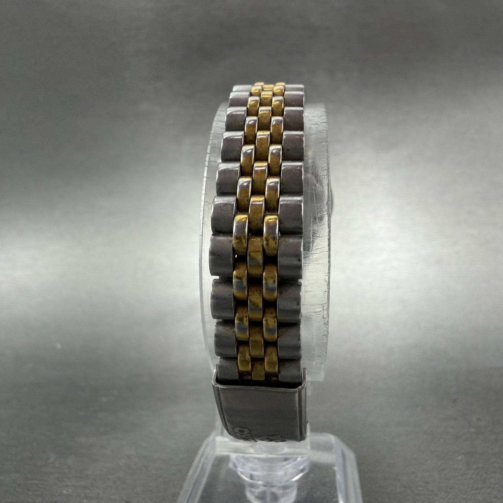 Seiko SQ Watch Women 24mm White Dial Two Tone Daydate 3y03-0169 New Battery KI47