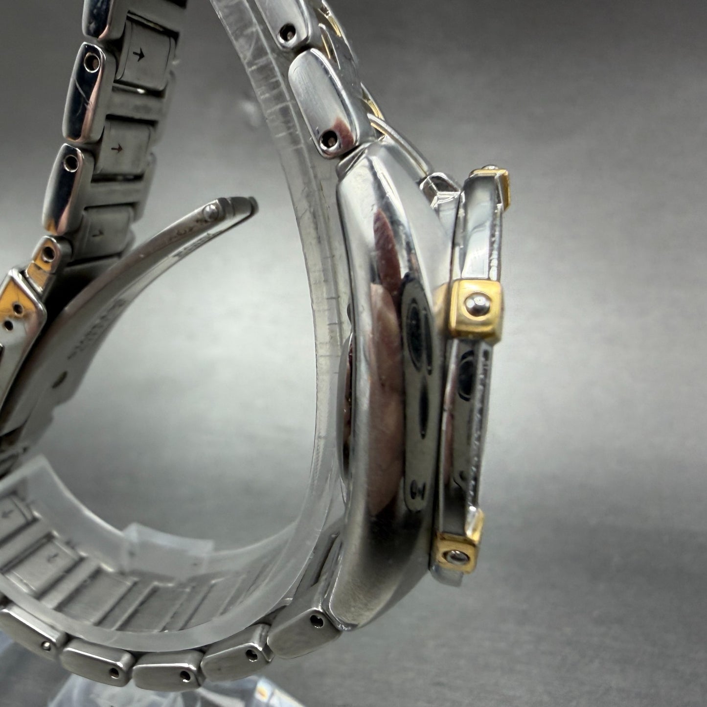 Seiko Velatura Watch Women 30mm MOP Dial Two Tone Date 7N82-0DM0 PARTS4
