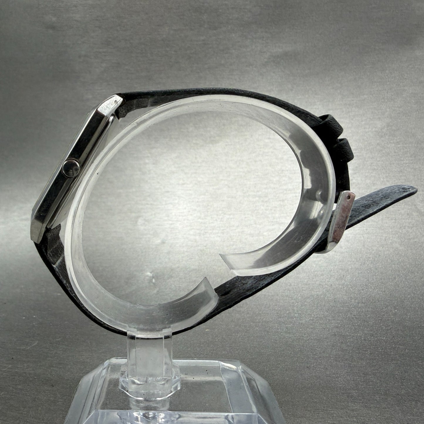 Seiko Tank Watch Men 27mm Silver Dial Silver Tone Rectangle 7431-5210 NewBattery6