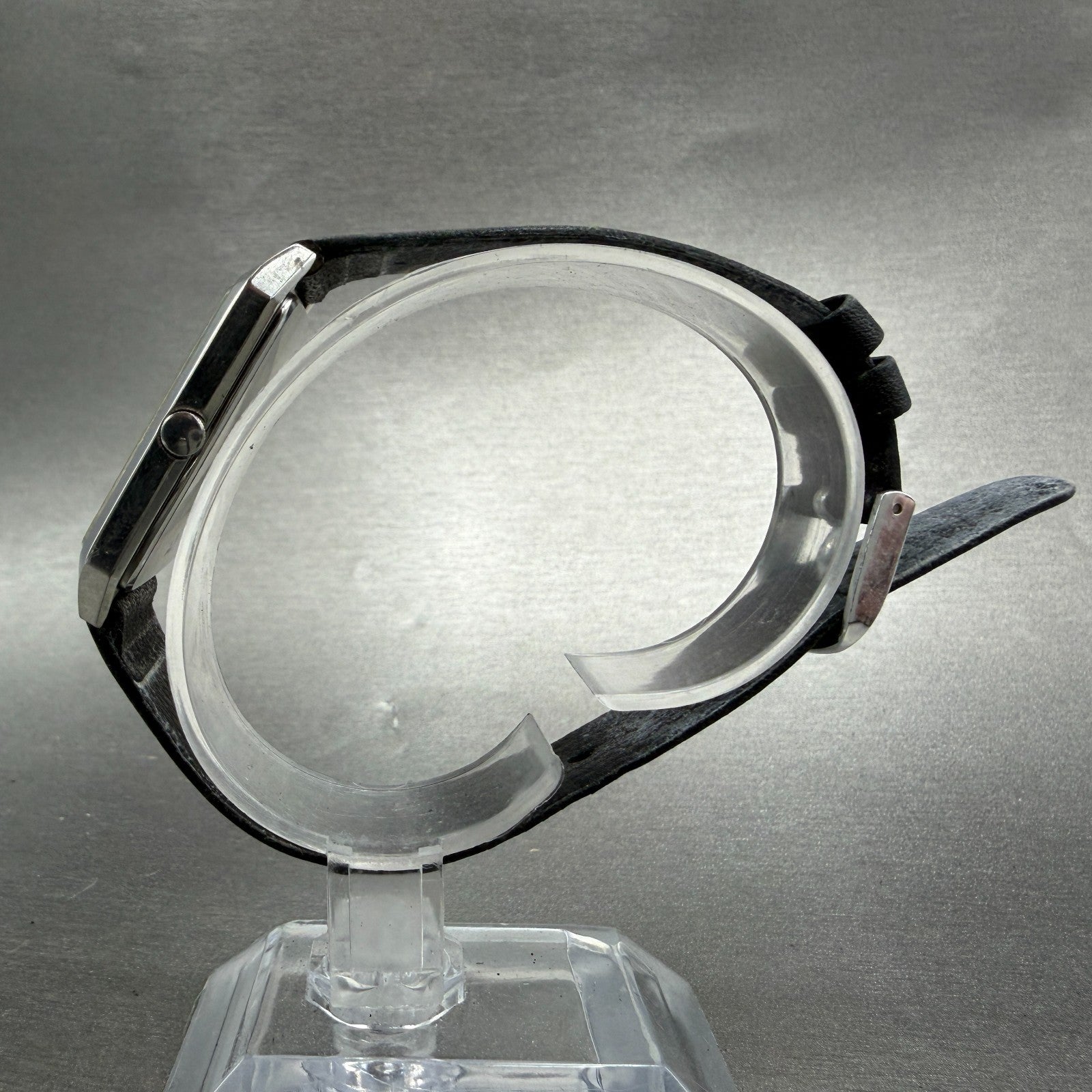 Seiko Tank Watch Men 27mm Silver Dial Silver Tone Rectangle 7431-5210 NewBattery6