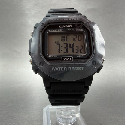 Casio Illuminator F-108WH Watch Men 43mm Black Alarm Chrono Digital New BatteryL6