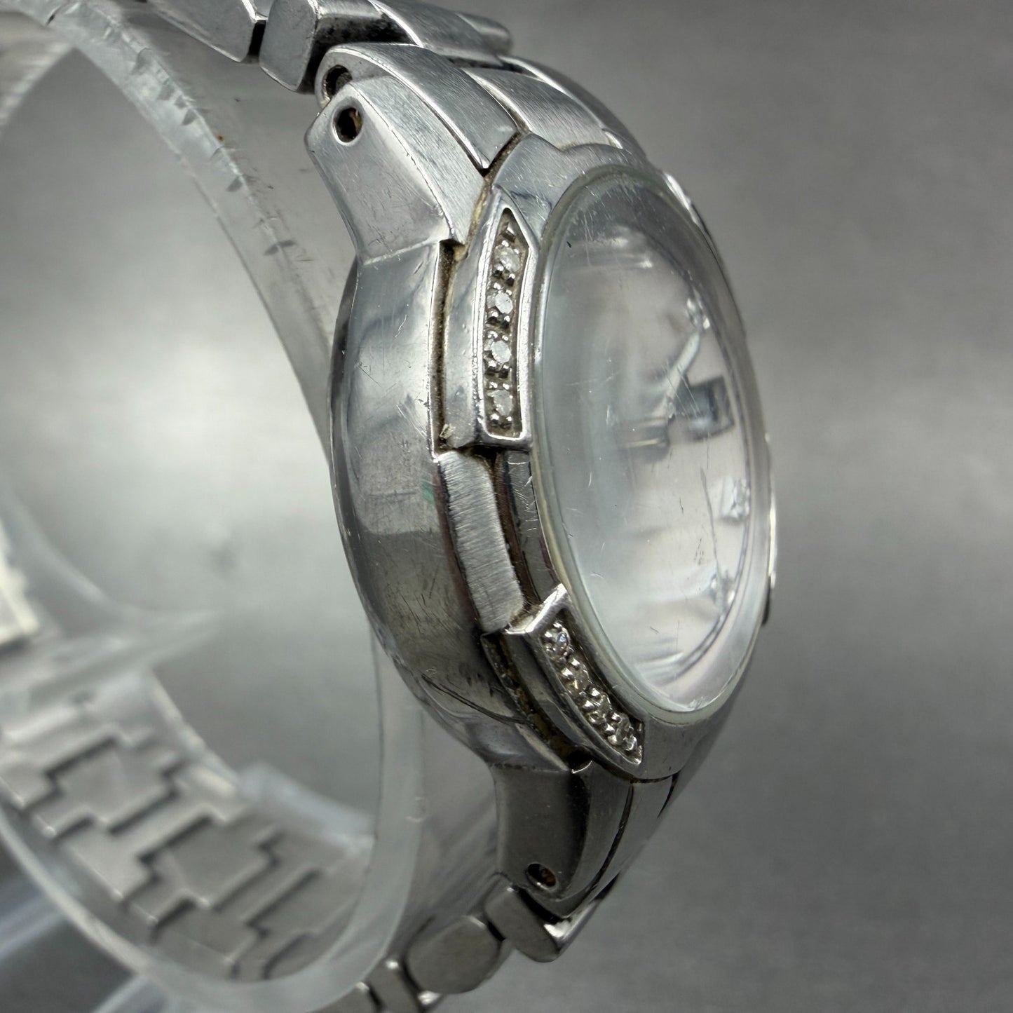 Bulova Marine Star Watch Women 27mm MOP Dial Steel Date Round 96R41 New Battery3
