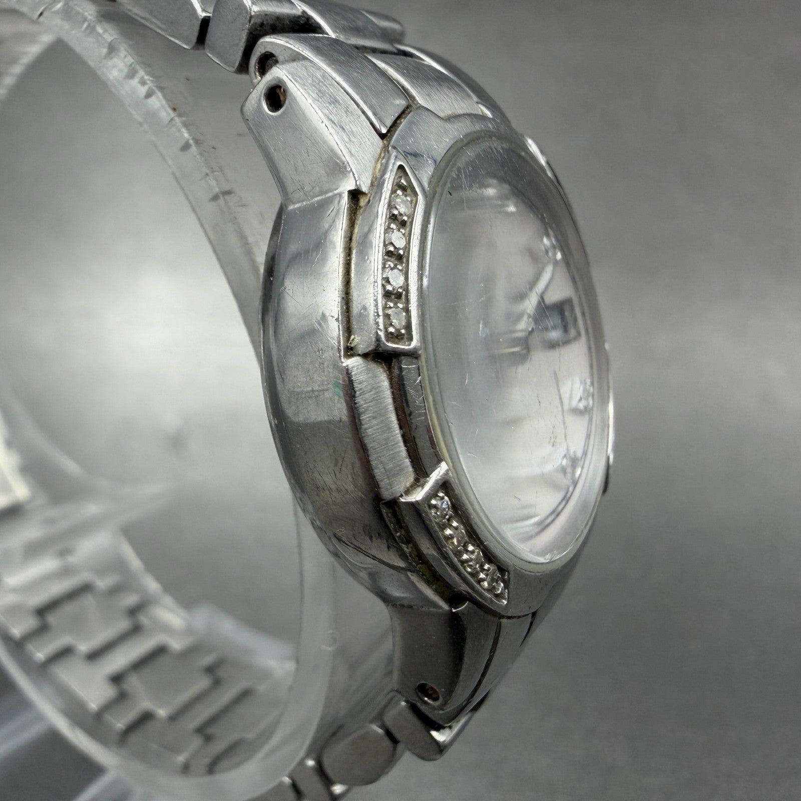 Bulova Marine Star Watch Women 27mm MOP Dial Steel Date Round 96R41 New Battery3