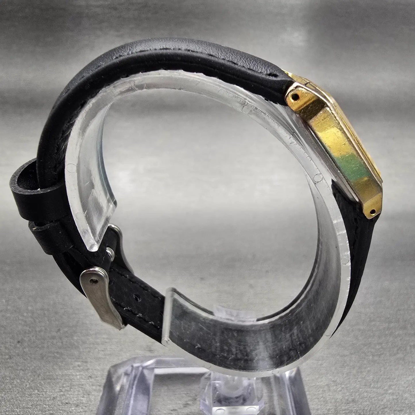 Citizen CQ Watch Women 19mm Gold Dial Gold Tone Rectangle 6031-G10002 New Batt8