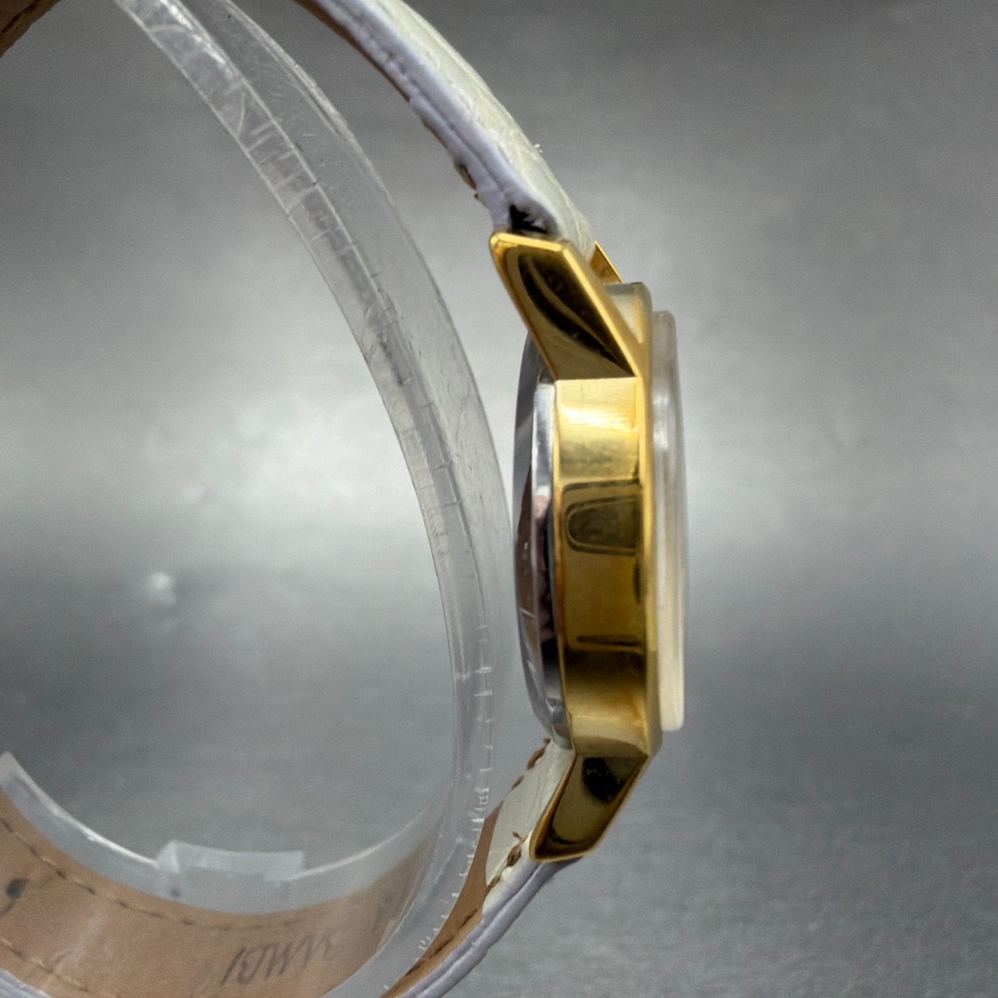 Omega De Ville Watch Women 24mm Gold Dial Gold Plated Manual Wind Runs 511.05083