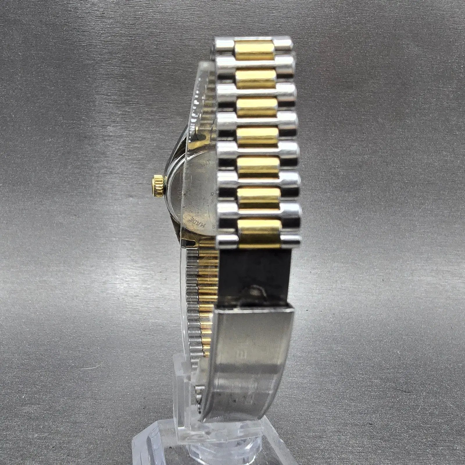 Raymond Weil Watch Women 25mm Champagne Dial Two Tone Date Round 9300 PARTS8