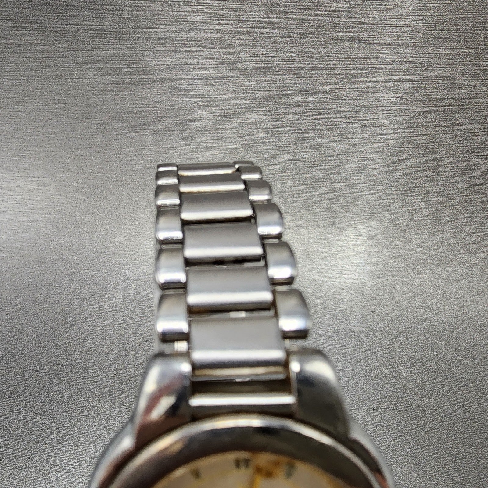 Yves Saint Laurent Watch Women 32mm White Dial Two Tone Round 6031G11246 PARTS5