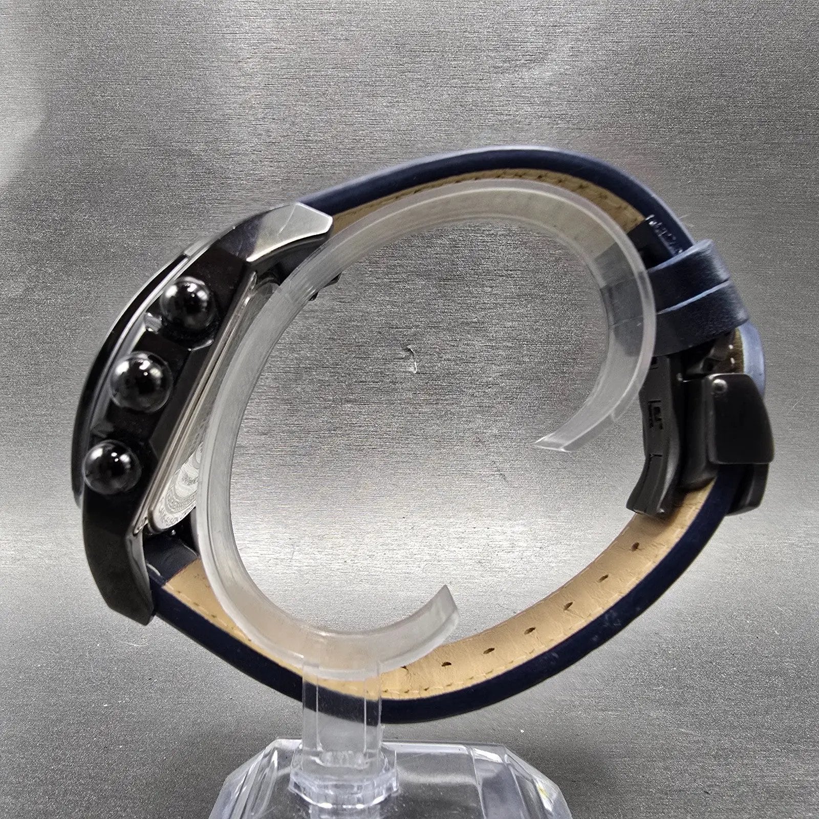 Invicta Lupah Chronograph Watch Men 47mm Blue Dial Black Date 33379 New Battery5