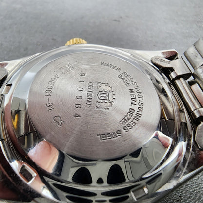 Orient President Watch Men 36mm Gold Dial Two Tone Daydate Automatic Works9