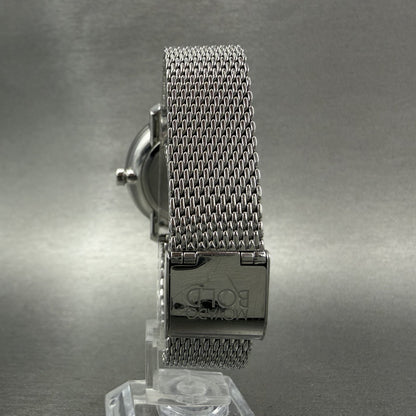 Movado Bold Shimmer Watch Women 34mm Silver Dial Steel Crystal Bezel New Batt7