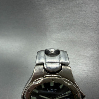 Citizen Watch Men 36mm Gray Dial Silver Tone Date Round 1112-S68113 PARTS VTG5