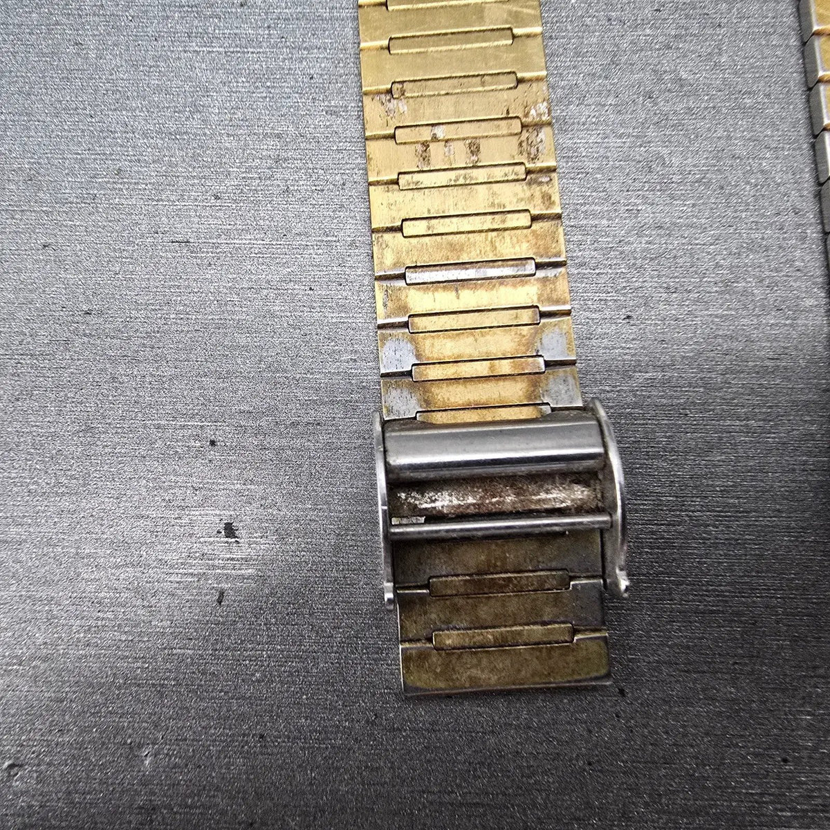 Seiko Bracelet 10mm Stainless Steel Gold Tone Vintage Japan Z4216