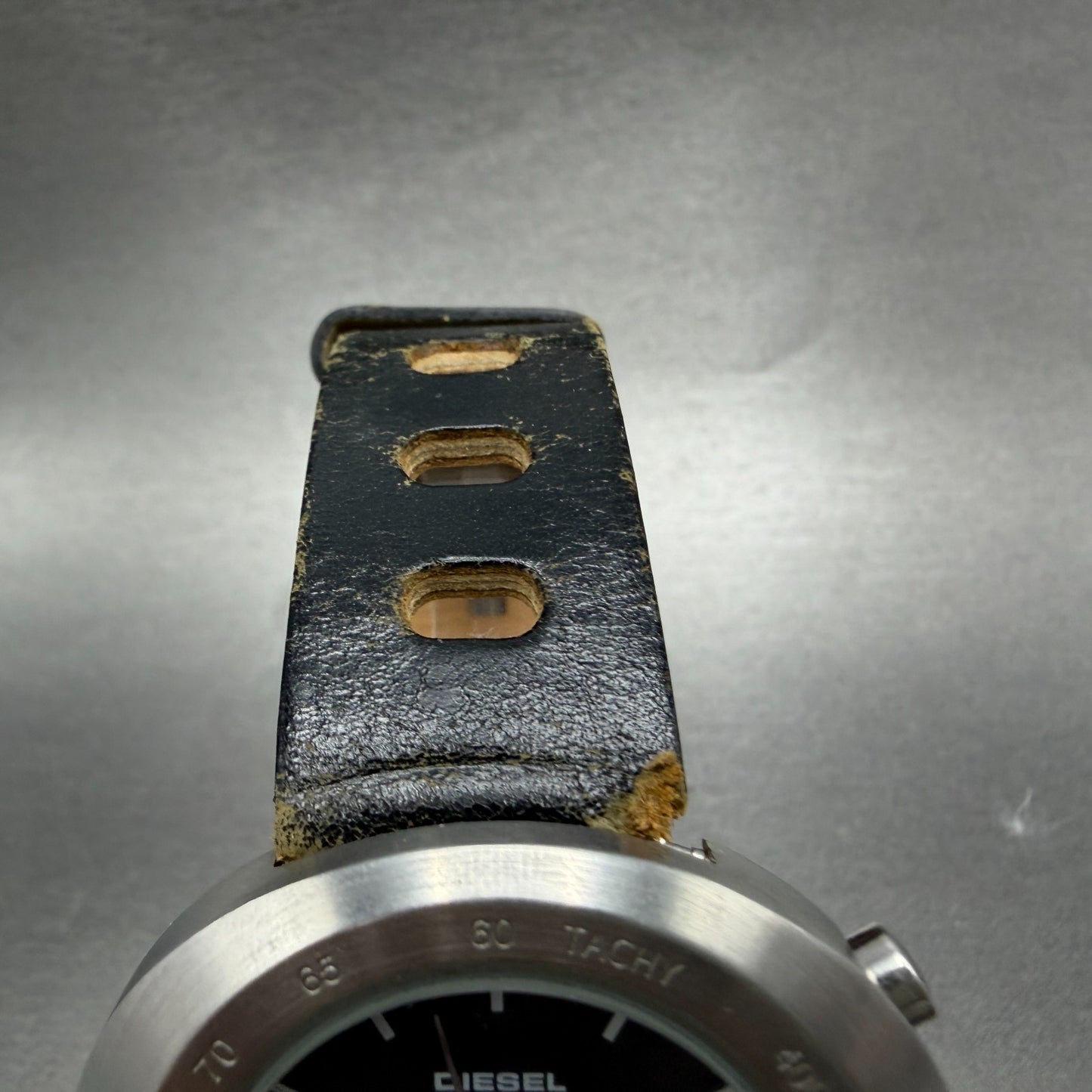 Diesel Chronograph Watch Men 45mm Black Dial Steel Oval DZ-4003 New battery4