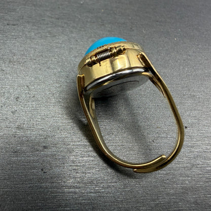 Orient Ring Watch Women 17mm Gold Dial Gold Blue Stone Hideaway A054A1-30 PARTS5