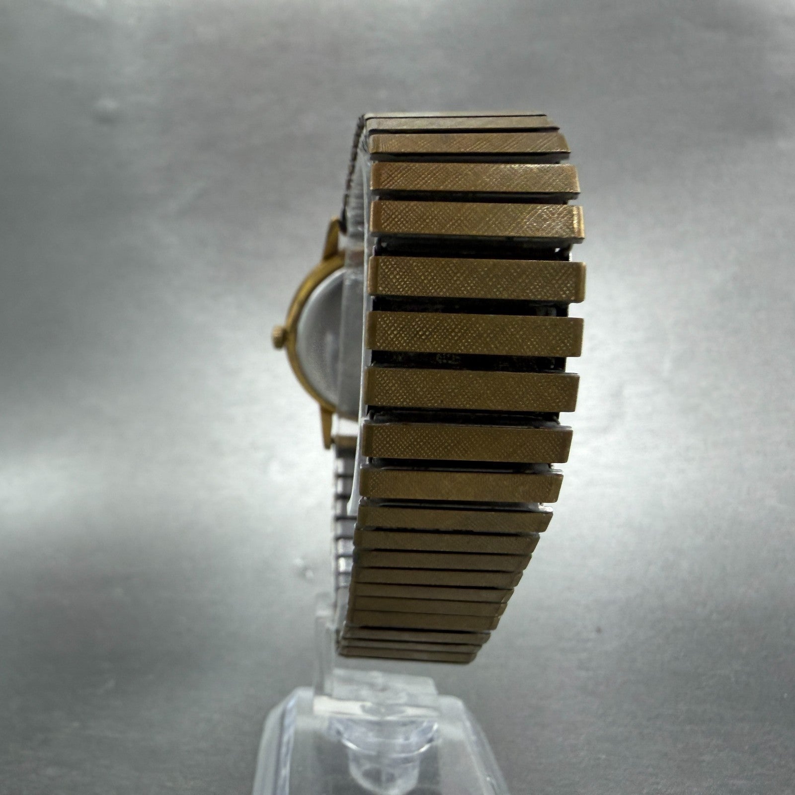 Citizen Deluxe Phynox Watch Men 34mm Silver Dial Gold Tone Manual 140809 PARTS8