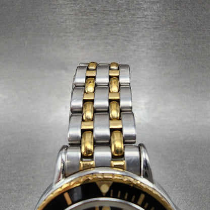 Raymond Weil Tango Diver Watch Women 30mm Black Dial Two Tone Date 5363 New Batt