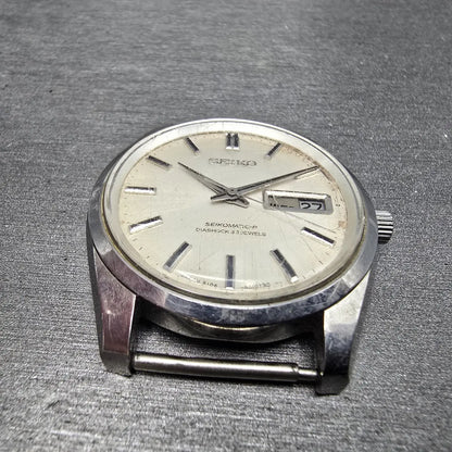 Seiko Seikomatic-P Watch men 37mm White Dial Steel Daydate 5106-8010 JDM PARTS7