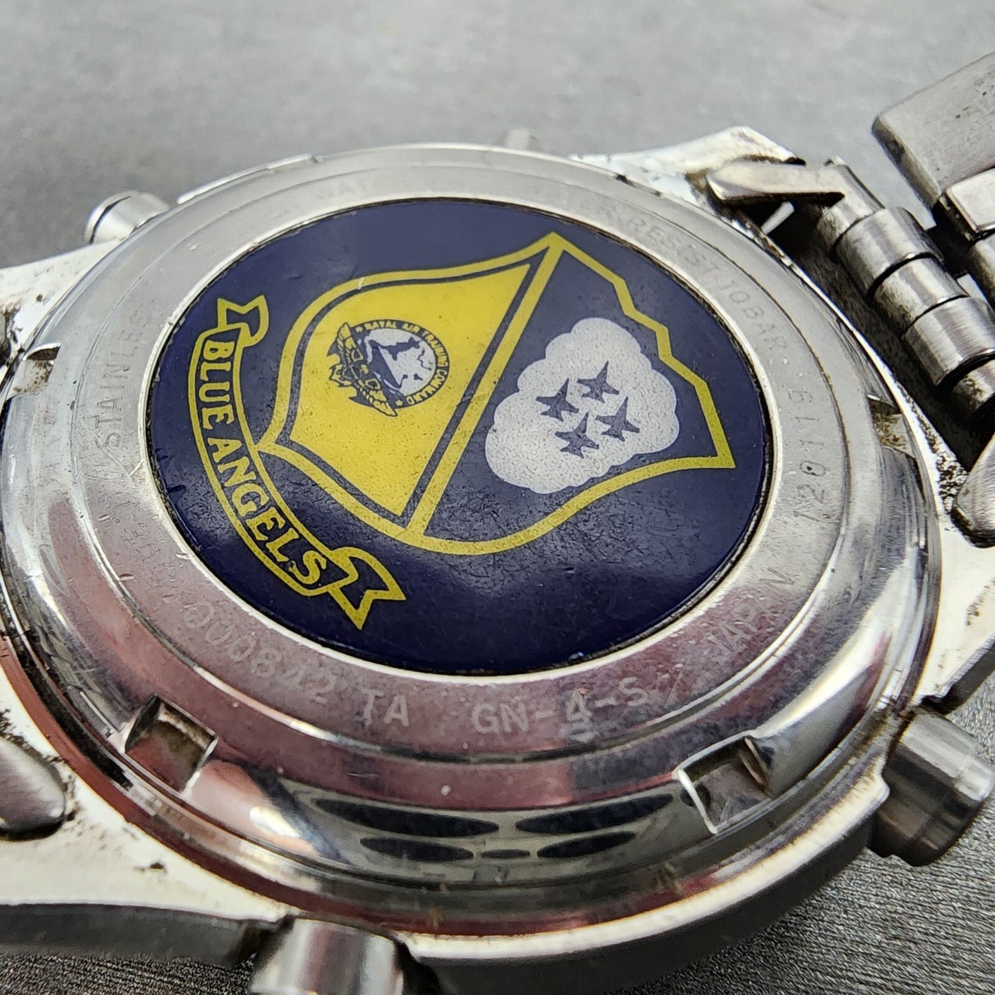 Citizen Navihawk Blue Angels Watch Men 42mm Blue Dial Steel C300 New Battery