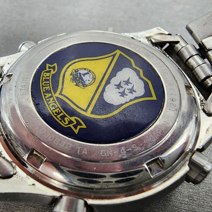 Citizen Navihawk Blue Angels Watch Men 42mm Blue Dial Steel C300 New Battery