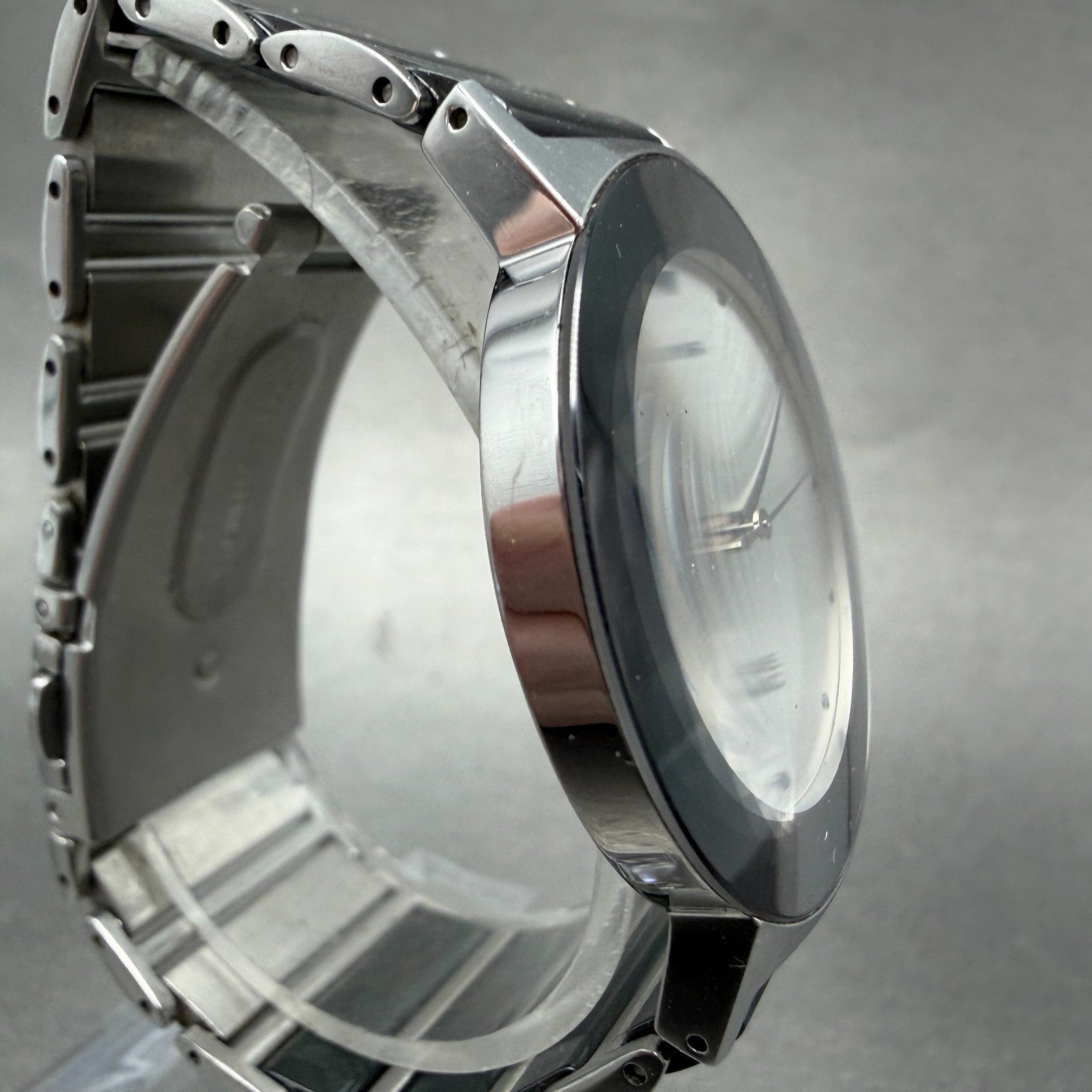 Technos Watch Men 33mm Silver Dial Silver Tone Round TBM674 New Battery3