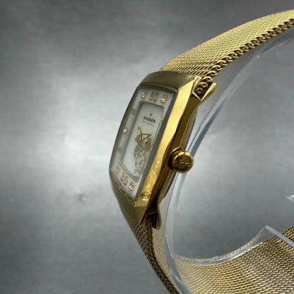 Skagen Minine Mouse Watch Women 21mm MOP Dial Rectangle D380XSGG New Battery GT2