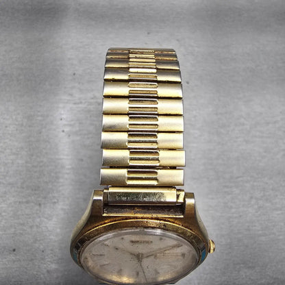 Seiko Watch Men 37mm Ivory Dial Gold Tone Daydate Round 7N43-8A20 New Battery4