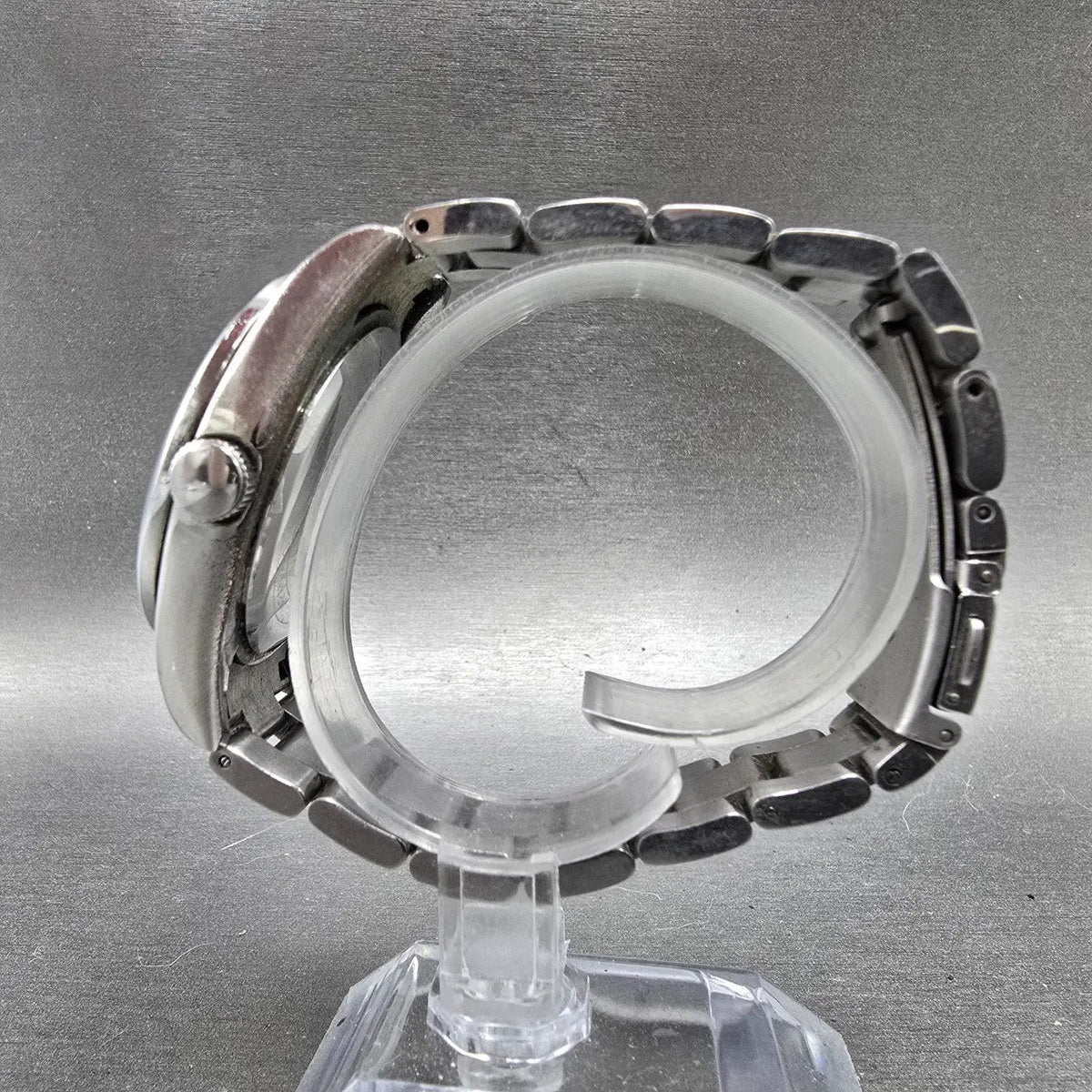 Aknight Watch Men 39mm Blue Dial Silver Tone Date Round AK-2113G New Battery6