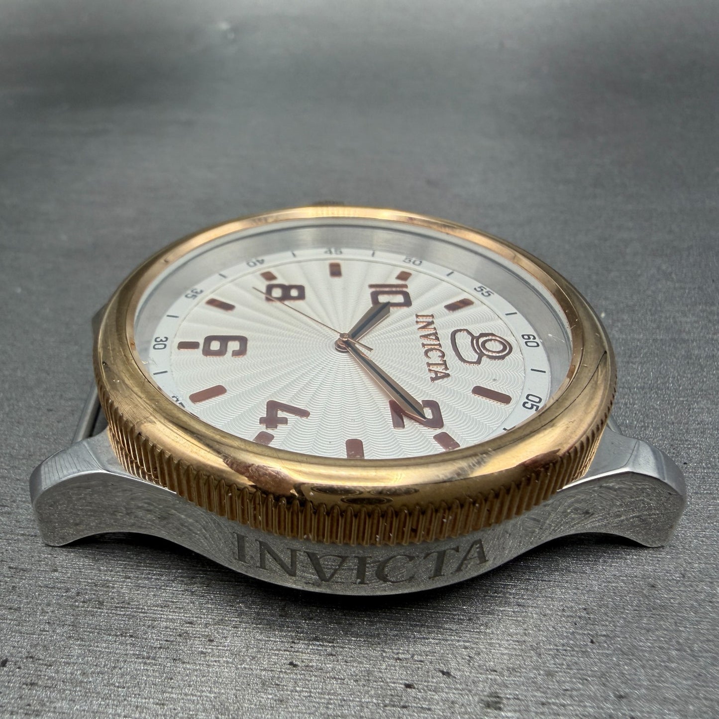 Invicta Russian Diver Watch Men 49mm White Dial Two Tone Round 10472 New Battery5
