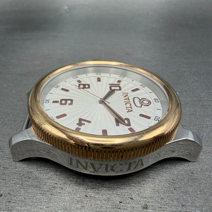 Invicta Russian Diver Watch Men 49mm White Dial Two Tone Round 10472 New Battery5