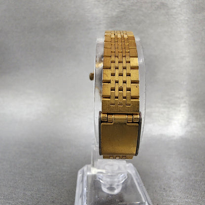 Seiko Chourus Watch Women 25mm Silver Dial Gold Tone Manual Wind Runs Vintage7