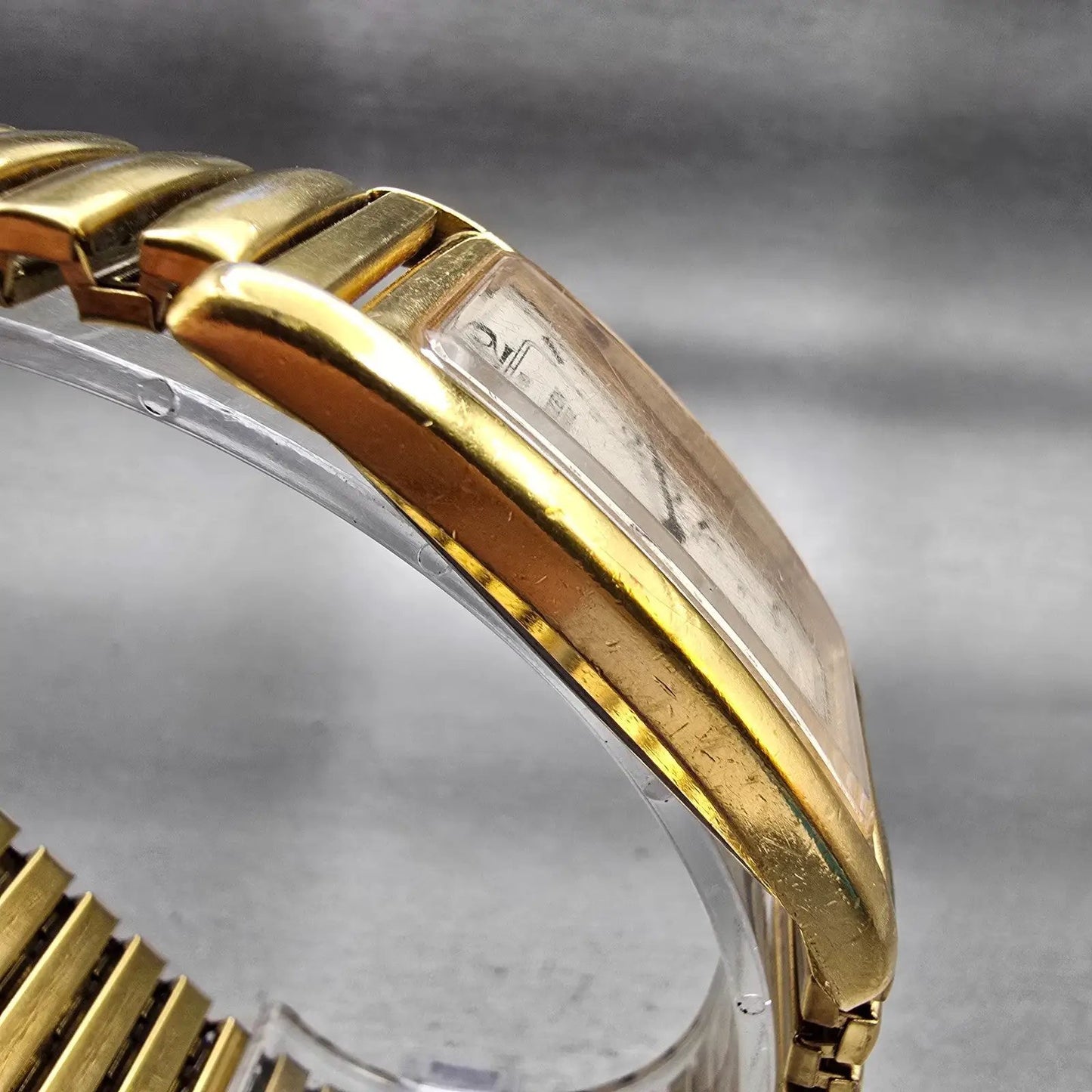 Citizen CQ Tank Watch Men 22mm White Dial Gold Tone Rectangle 3220-S07751 NewBat3