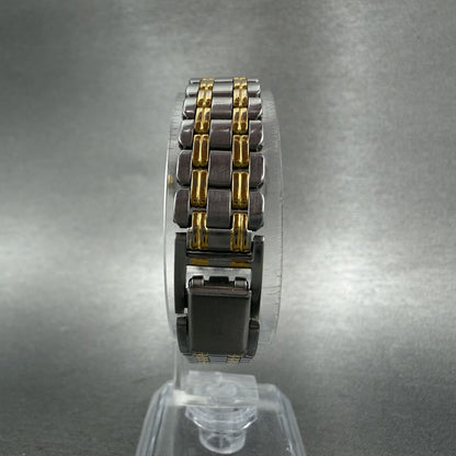 Bulova Watch Women 24mm Cream Dial Two Tone Round Bracelet 98L61 New Battery ABC7