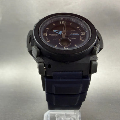 Casio G-Shock AW-510 Watch Men 47mm Black Blue Analog Digital Alarm Chrono PARTS6