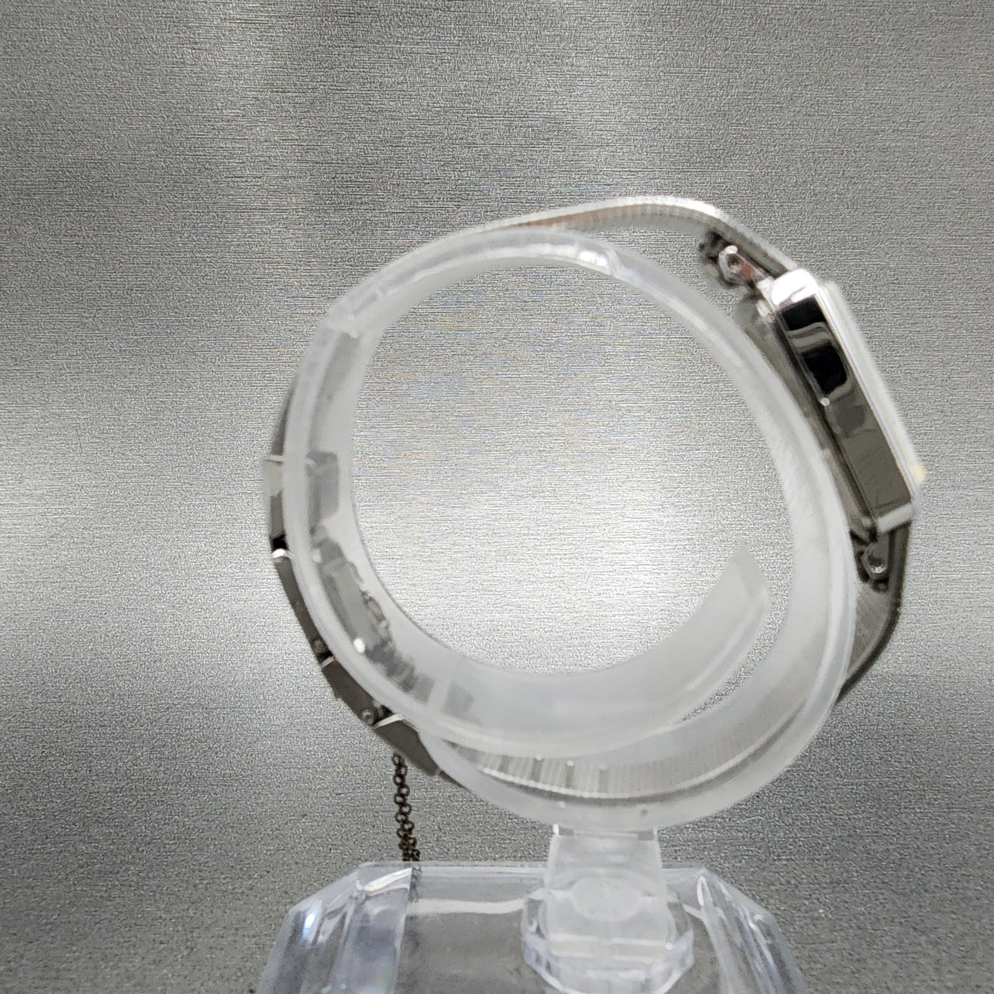Seiko Tank Watch Women 14mm Silver Dial Silver Tone 13205779 New Battery8