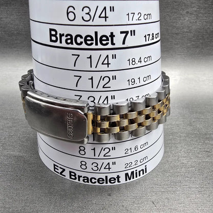 Seiko President Watch Men 36mm Silver Dial Two Tone Daydate 7N43-8111 New Bat Kp9