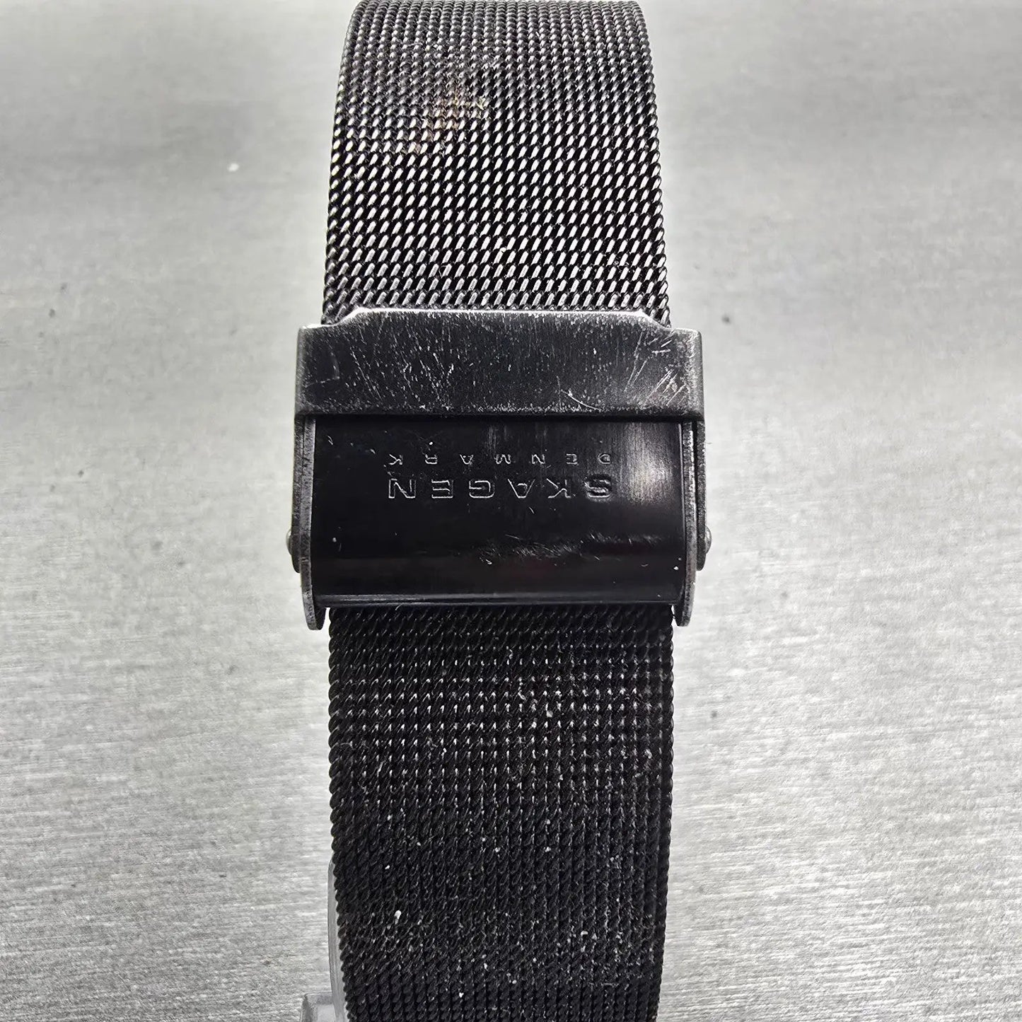 Skagen Denmark Watch Men 37mm Black Dial Titanium Date Round 233XLTMB New Batt7