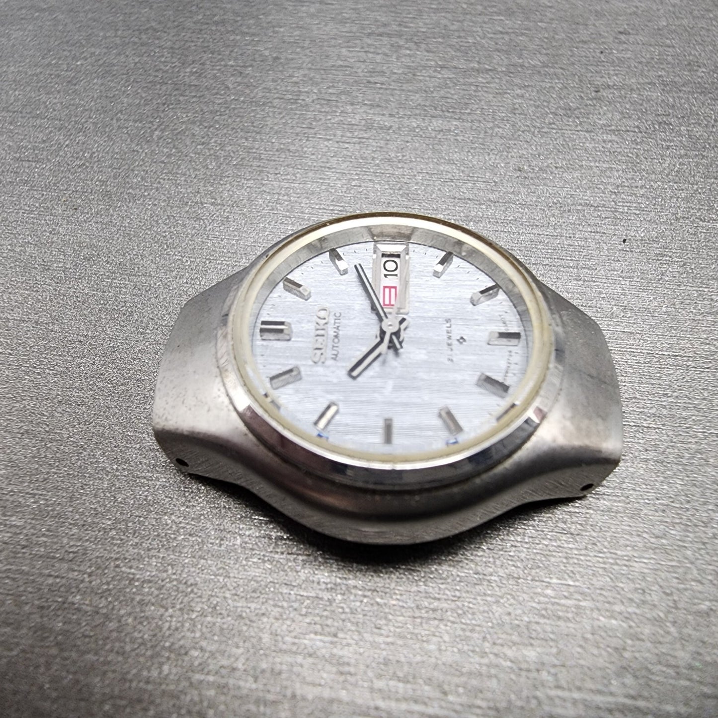 Seiko Automatic Watch Women 24mm Gray Dial Silver Tone Daydate 270607703