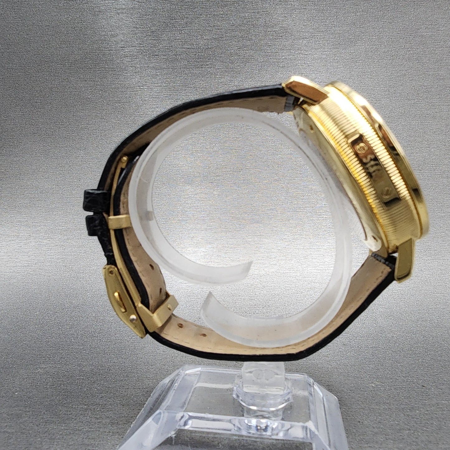 Stauer Tourbillon Watch Men 43mm Cream Dial Gold Tone Moonphase 18758 PARTS9