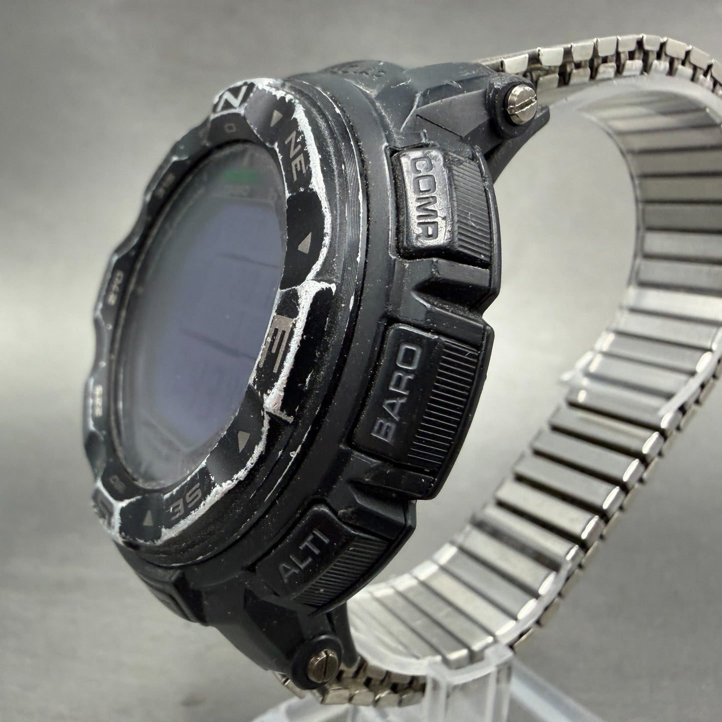 Casio Protek PRW-2500 Watch Men 51mm Digital Black triple Senor Alarm Works2