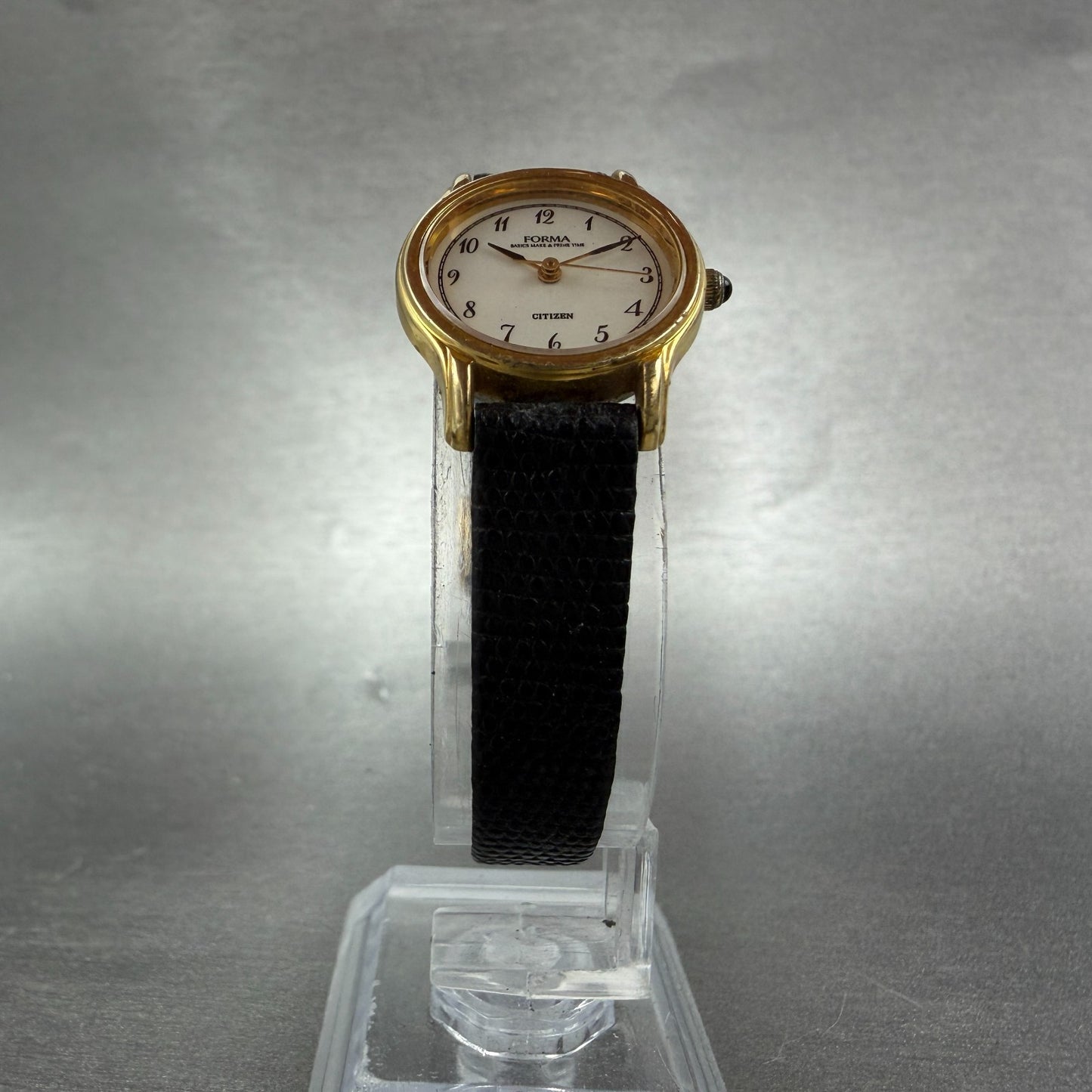 Citizen Forma Watch Women 21mm White Dial Gold Tone Round 2931-295323 NewBattery5