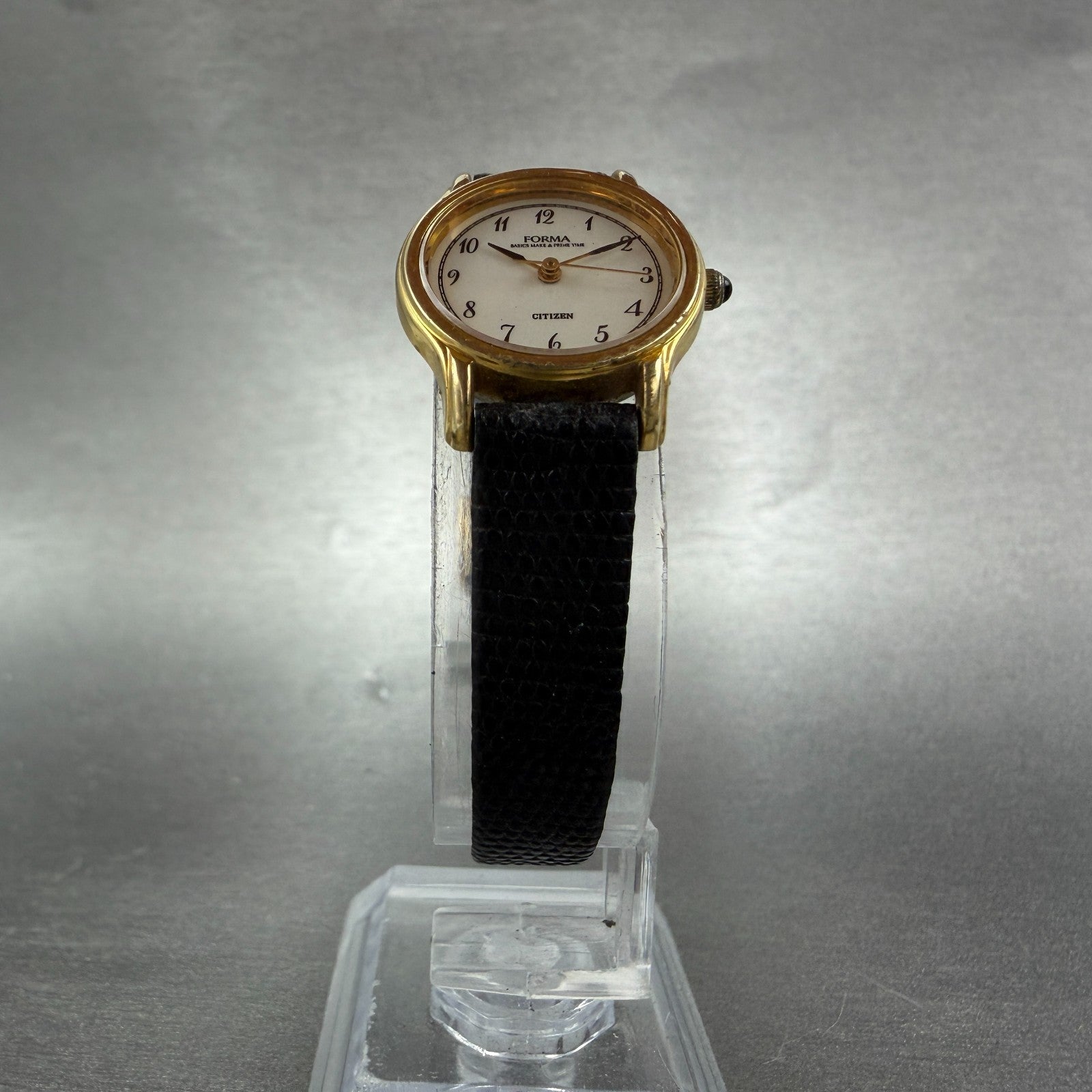 Citizen Forma Watch Women 21mm White Dial Gold Tone Round 2931-295323 NewBattery5