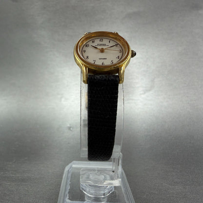 Citizen Forma Watch Women 21mm White Dial Gold Tone Round 2931-295323 NewBattery5