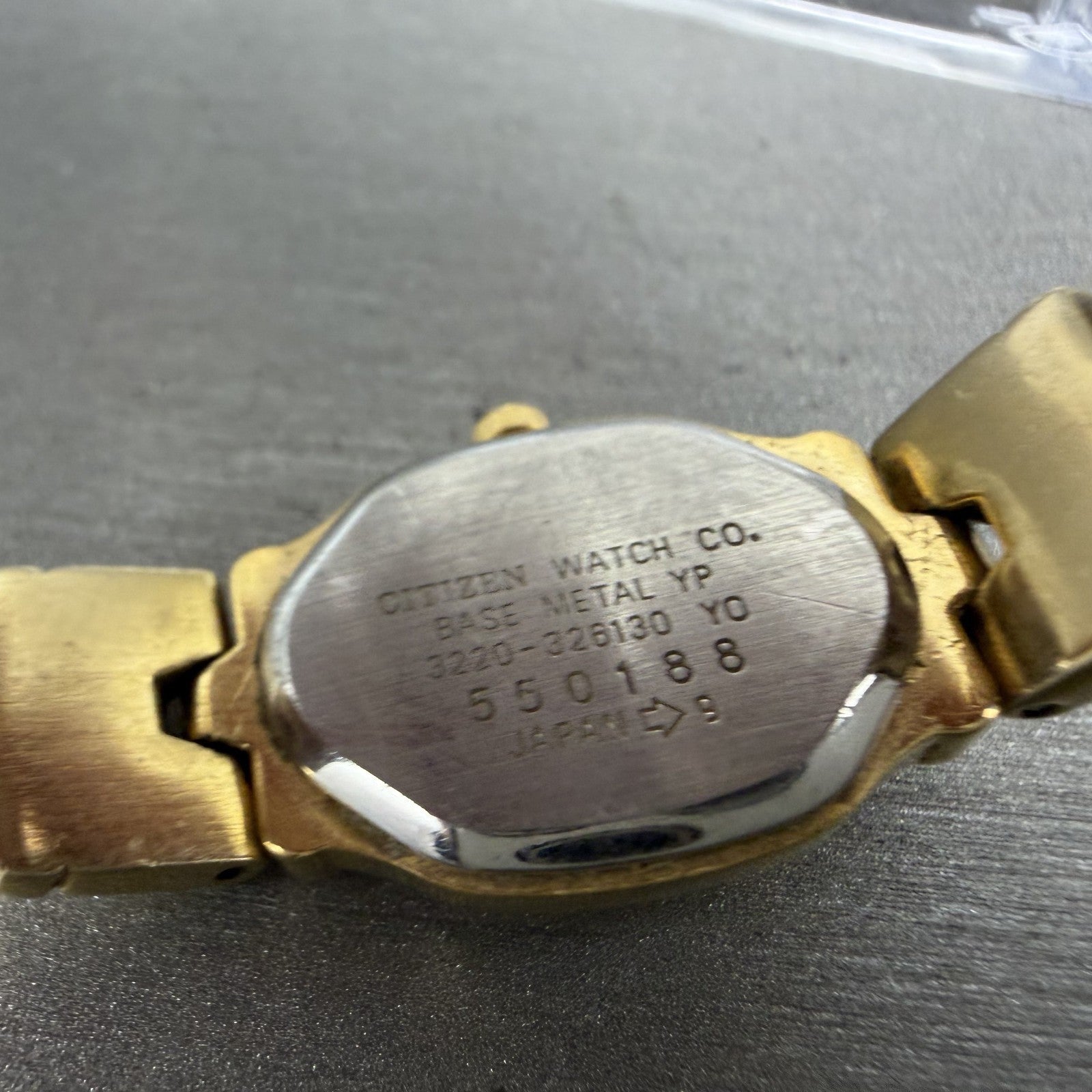 Citizen Watch Women 17mm MOP Dial Gold Tone Hexagon 3220-326130 New Battery ABDC9